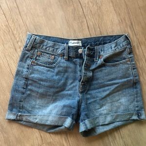 Madewell high-waisted cuffed jean shorts